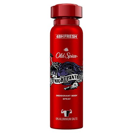 Old Spice Night Panther Erkekler İçin Sprey Vücut Deodorantı 150 ml