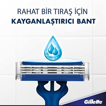 Gillette Blue3 Slalom Kullan At Tıraş Bıçağı 8 Adet