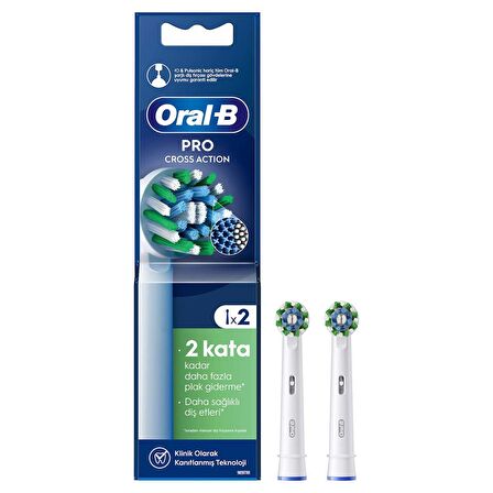 Oral-B Şarjlı Diş Fırçası Yedek Başlığı Cross Action X-Filament 2 adet ürün