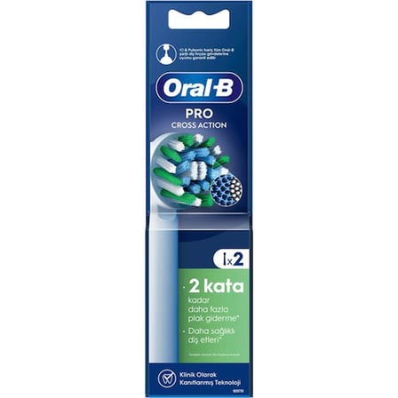 Oral-B Şarjlı Diş Fırçası Yedek Başlığı Cross Action X-Filament 2 Adet Ürün