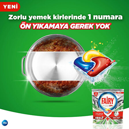 Platinum Plus 22 Yıkama Bulaşık Makinesi Kapsülü + Fairy Power Sprey 3’ü 1 Arada Bulaşık ve Mutfak 500 ml