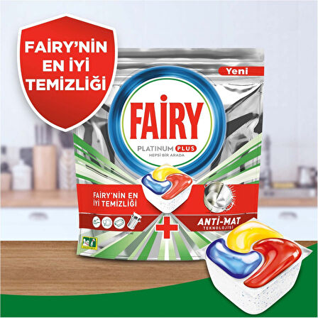 Platinum Plus 22 Yıkama Bulaşık Makinesi Kapsülü + Fairy Power Sprey 3’ü 1 Arada Bulaşık ve Mutfak 500 ml