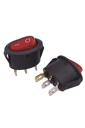 25Mm Işıklı Oval On-Off Anahtar Switch Uyumlu