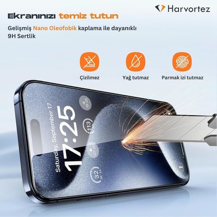 iPhone 11 Pro/X/XS Ekran Koruyucu için [Kolay Takılan], 9H Güçlü Temperli Cam, Yüksek Çözünürlük, Çizilmeye Dayanıklı, Kılıf Dostu, Yok Hissi Verir - [Siyah Köşesiz]