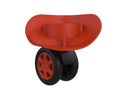 Keo-Plus ABS Valiz Tekerleği Çift Teker Turuncu Renk