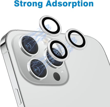 iPhone 15 Promax Koruma Paketi Ekran Koruyucu + Lens Koruyucu + Şeffaf KIlıf 3 ürün Birden Avantajlı Paket