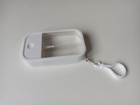 Silikon Kılıflı Sprey Şişesi 45 ml – Taşınabilir Anahtarlıklı Parfüm, Kolonya, Dezenfektan ve Oda Kokusu Dolum Şişesi (1, Beyaz)