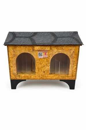 Reyo Narım 2 Kedilik Kedi Evi Su ve Soğuk Yalıtımlı İç ve Dış Mekan Kedi Barınağı