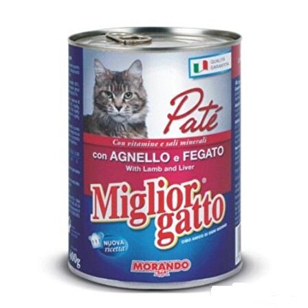 Kedi Konserve Kuzuciğer Pate 400 Gr