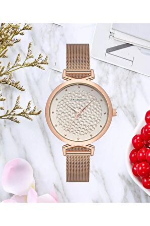 Exception Kadın Kol Saati Moda Trend Bayan Kol Saati Rose Gold