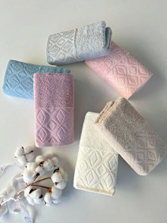 MYSOFT 50X90 RENKLİ HAVLU - ELMAS