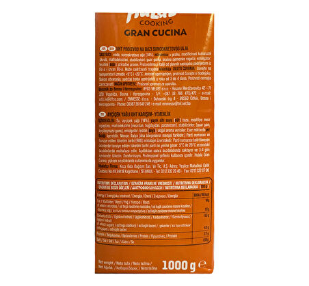 Hulala Bitkisel Krema Gran Cucina 1 lt