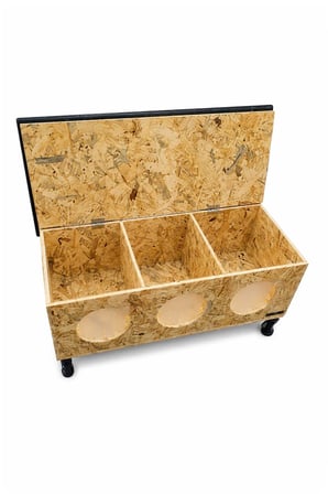 Reyo Narım 3 Kedi Bölmeli Çatısı Yukardan Açılır Kedi Barınağı, Isı, Suya Dayanıklı Çatılı Kedi Evi