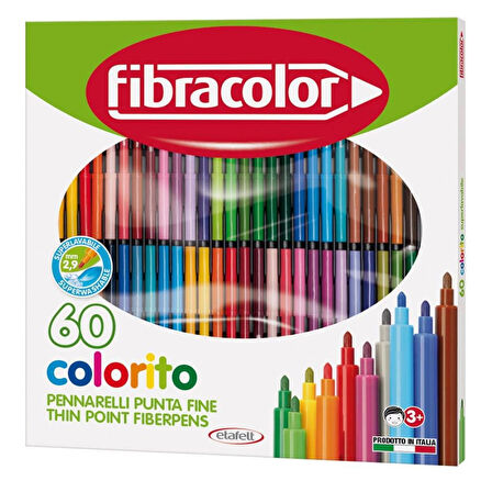 Fibracolor Colorito 60'lı Keçeli Kalem