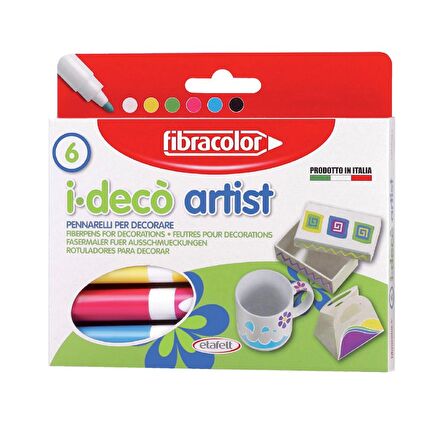 Fibracolor 6 Renk Dekorasyon Kalemi