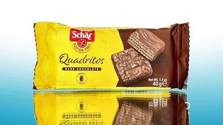 Schar Quadritos Siyah Çikolata Kaplı Gofret 2x20 gr