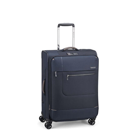 Tanımsız  Unisex Valiz 41527223 Roncato Trolley Medıo 4R Exp. 63 Cm Sıdetrack Blu Notte