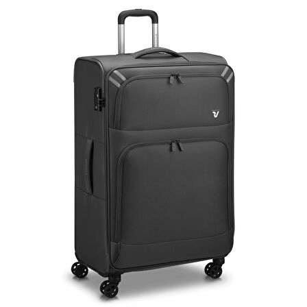 Tanımsız  Unisex Valiz 41306101 Roncato Twin Trolley Grande 4R Nero