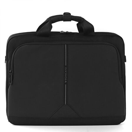 Unisex Evrak Çantası 41227301 Roncato Borsa Uffıcıo 2 Manıcı 1 Comp.(Pc 15.6/Tablet) Clayton Nero