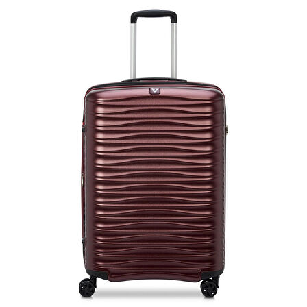 Unisex Valiz 41972289 Roncato Trolley Medıo 65 Cm 4R Wave Rosso Scuro