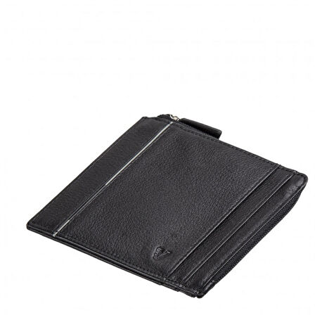 Erkek Cüzdan & Kartlık 41263801 Roncato Boston Credit Card Holder With Zipper Black