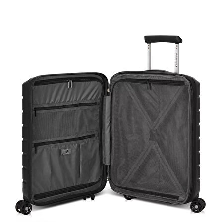 Kadın Valiz 41818301 Roncato TROLLEY CABINA 4R 55/20 EXP B-FLYING  Nero