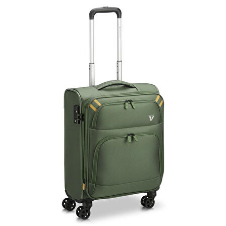 Unisex Valiz 41306357 Roncato Twin Trolley Cabına 4R Exp. Ryanaır V. Militare