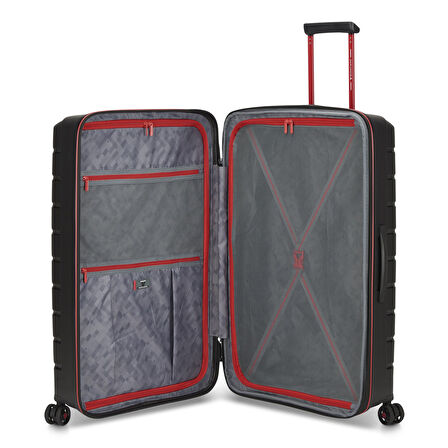 Roncato  Unisex Valiz 41818181-81 Trolley Grande 4R 78 Cm Exp. B-Flying Move Nero Fumo