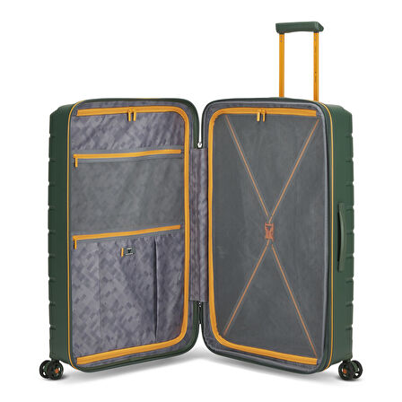 Roncato  Unisex Valiz 41818147-47 Trolley Grande 4R 78 Cm Exp. B-Flying Move Verde Mimetico