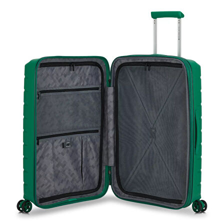 Kadın Valiz 41818207 Roncato TROLLEY MEDIO 4R 68 CM EXP. B-FLYING Verde Brillante
