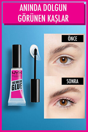 NYX Professional Makeup The Brow Glue Instant Brow Styler - Şeffaf Kaş Sabitleyici Maskara