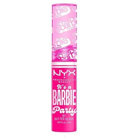 NYX Professional Makeup Barbie Butter Gloss Dudak Parlatıcısı, It's a Barbie Party, Pembe