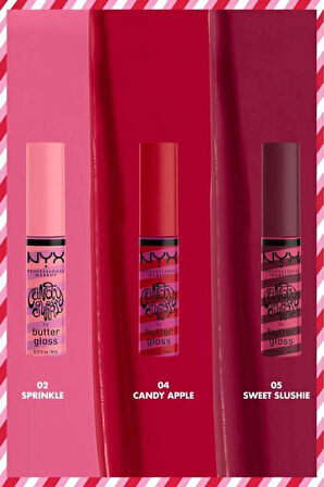 NYX Professional Makeup Butter Gloss Candy Swirl Dudak Parlatıcısı - Sweet Slushie