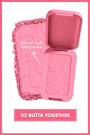 NYX Professional Makeup Buttermelt Blush Kremsi Pudra Allık - 02 Butta Together