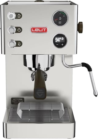 Lelit PL91T Victoria Ticari Tip Espresso Makinesi, Paslanmaz Çelik, 1000W, Gümüş Renk Teşhir