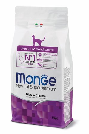 Monge Adult Tavuklu Yetişkin Kedi Maması 1,5 Kg