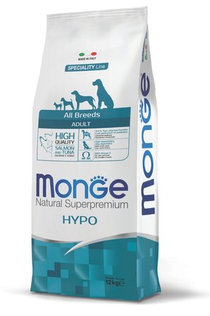Monge Hypo Somonlu ve Ton Balıklı Hassas Köpekler İçin Yetişkin Köpek Maması 12 Kg