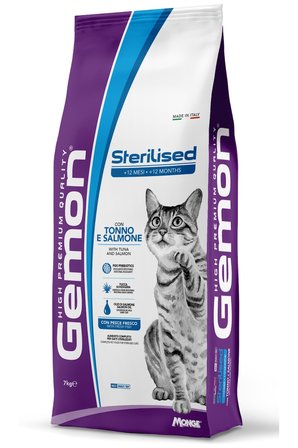 Gemon Sterilised Ton Balıklı Somonlu Kısırlaştırılmış Yetişkin Kedi Maması 7 Kg