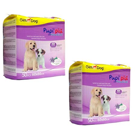 GimDog Köpek Çiş Pedi 50li - 60x60cm (2'li Avantaj Paket)