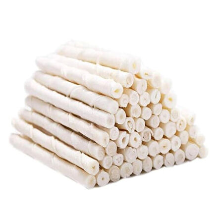 Gimdog Mordimi Press Beyaz Burgu Çubuk Köpek Ödülü 6 Gr - (50li Paket) 7 ADET