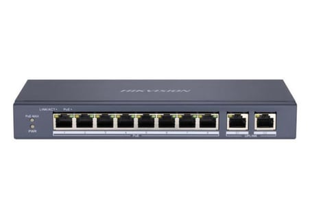 HIKVISION DS-3E0310P-E/M 8XFE+2XFE MEGABİT YÖNETİLEMEZ 65W POE SWİTCH