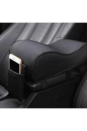 Chevrolet Lacetti uyumlu kol dayama yükseltici yastık - telefonluklu süngerli deri lüks model