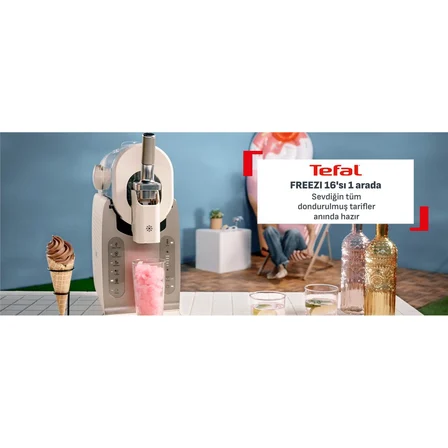 Tefal Freezi 16’sı 1 Arada Dondurma Ve Donmuş İçecek Makinesi