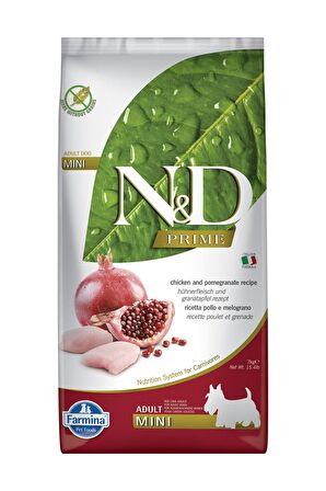 N&D Narlı-Tavuklu Mini Irk Yetişkin Kuru Köpek Maması 7 kg