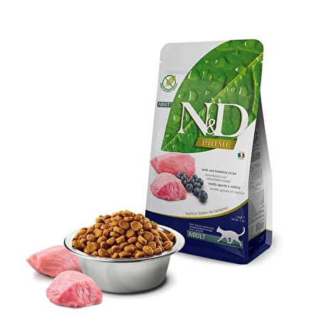 ND Tahilsiz Kuzu Etli Yaban Mersinli Kedi Mamasi 10 Kg