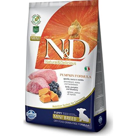 N&D Bal Kabaklı-Kuzu Etli Küçük Irk Yavru Kuru Köpek Maması 2.5 kg