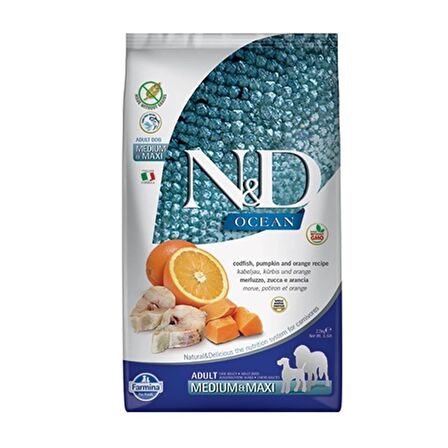 N&D Balkabaklı Küçük Irk Yetişkin Kuru Köpek Maması 2.5 kg