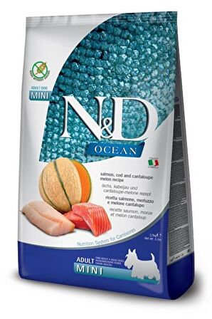 N&D Morina Balıklı-Somonlu Küçük Irk Yetişkin Kuru Köpek Maması 2.5 kg