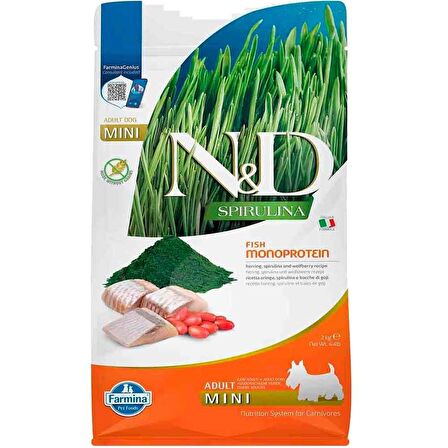 ND Spirulina Ringa Balıklı Küçük Irk Tahılsız Köpek Maması 2 Kg