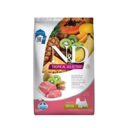 N&D TROPİCAL DOMUZLU KÜÇÜK IRK YETİŞKİN KÖPEK MAMASI 1.5 KG